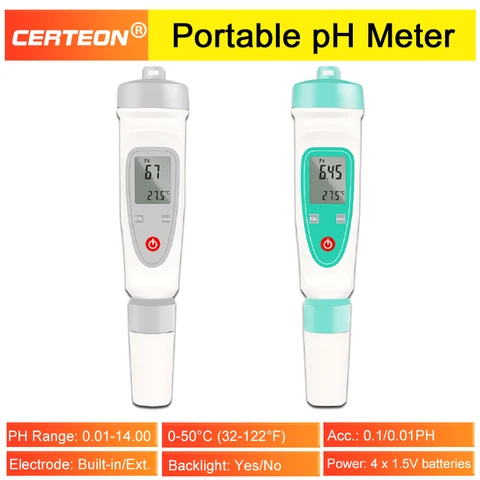 Портативный pH-метр CERTEON PH-20W