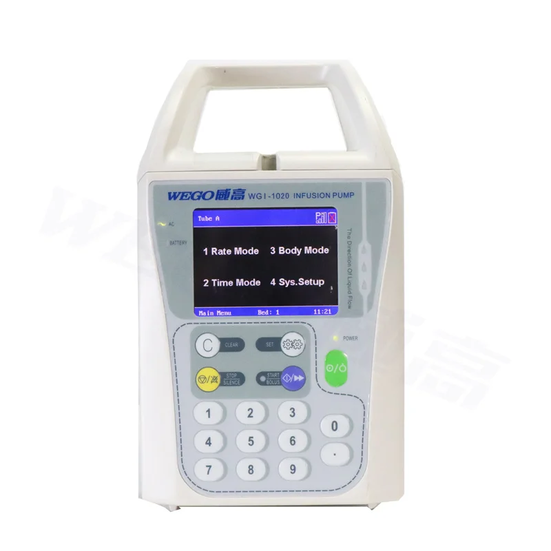 

WGI1020 Physical therapy equipments portable infusion pump for all standard TPE or infusion sets