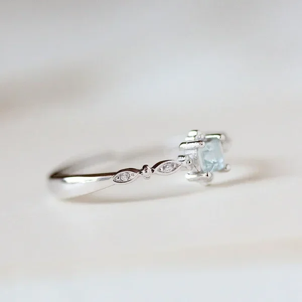 Фото DIWENFU 925, серебряное кольцо с натуральным синим топазом для женщин, Anillos, свадебный драгоценный камень, синий Bizuteria Bague, настоящий сапфир, коробка для колец для ювелирных изделий №3