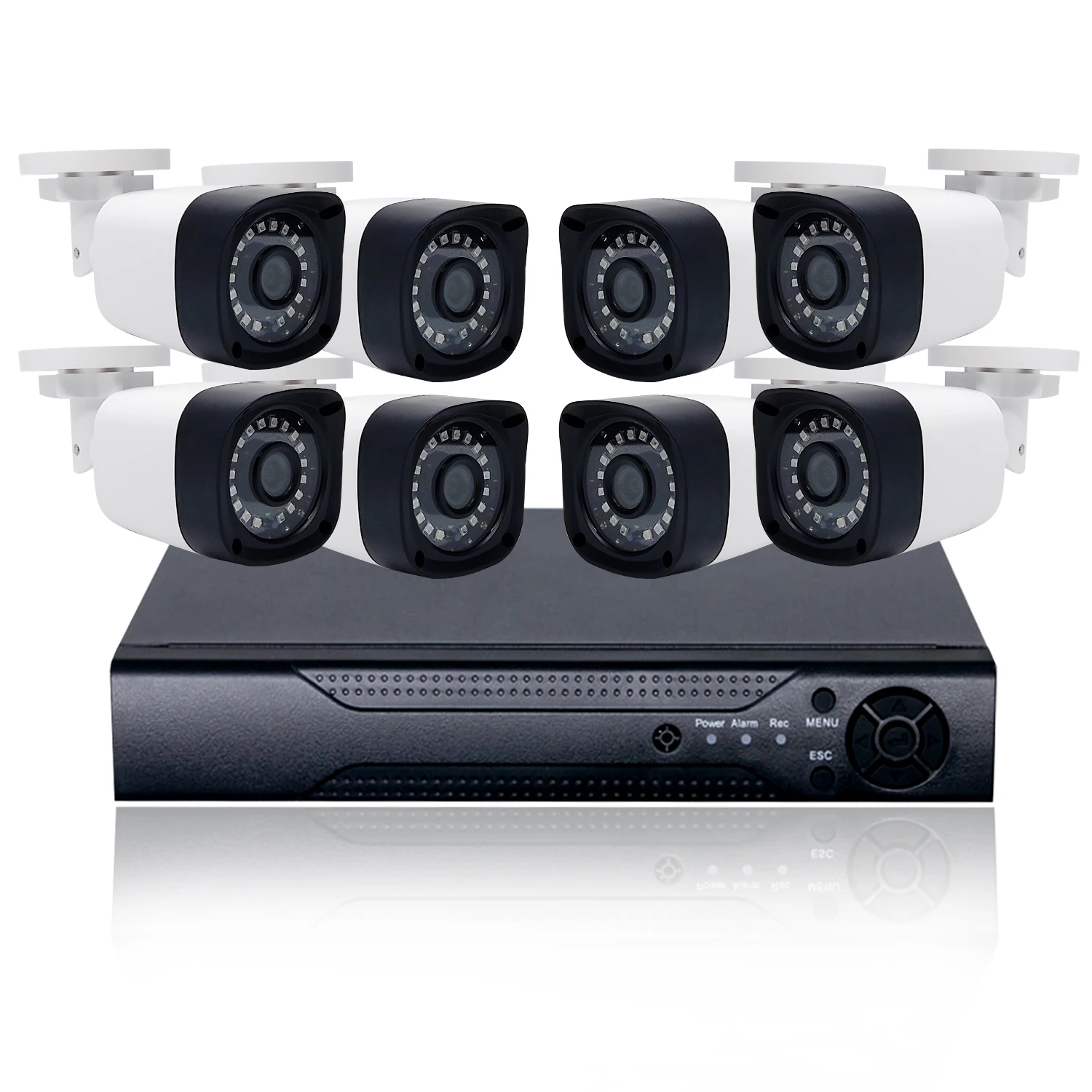 

Best quality security camera system manufacturer 4K 8ch AHD XVR kits 2MP HD AI human outdoor ip camera kit security camara price