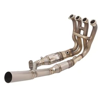catalyst delete motorcycle exhaust for bmw s1000rr 2019 2022 s1000r 21 22 full modified exhaust system titanium alloy link pipe