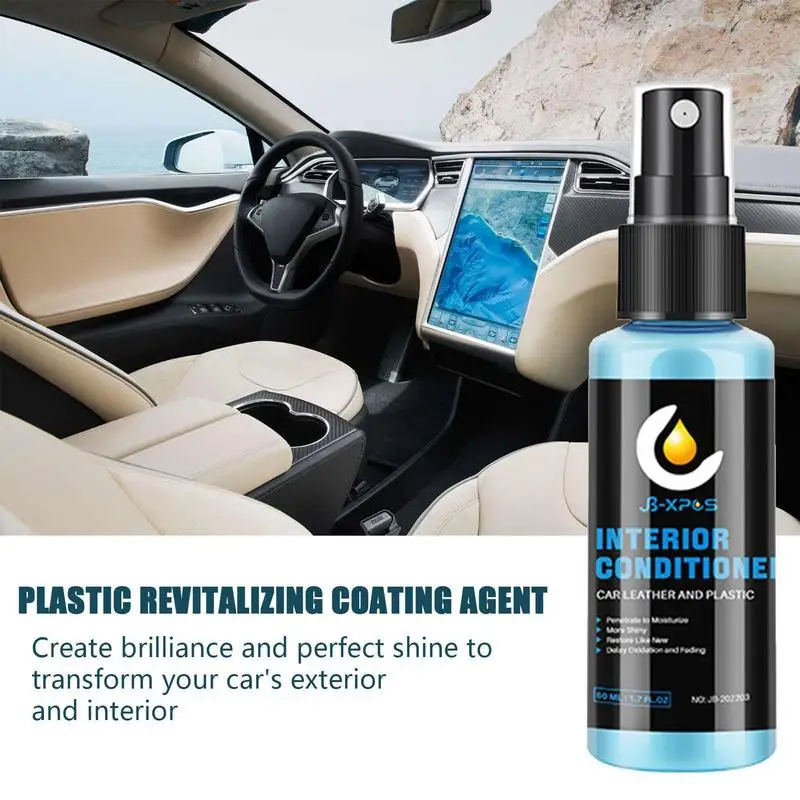 

Auto Plastic Renovator for Car Interior Spare Parts Seat Leather Liquid Wax Polish Plastic Restore Cleaner Spray Accessories