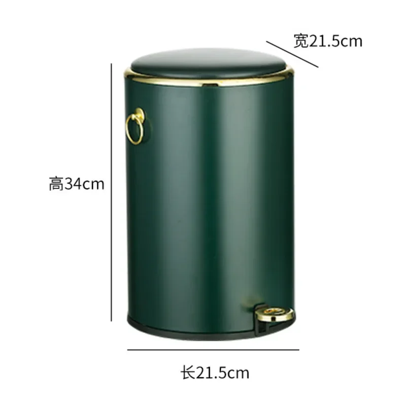 Мусорная корзина в европейском стиле для отходов с крышкой закрытого мешка