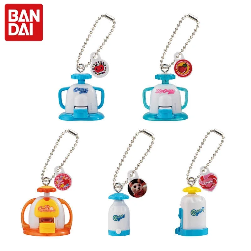 Фото Мини-автомат для изготовления значков Bandai Gashapon: миниатюрная имитационная модель, брелок-подвеска, настольное украшение, коллекционная игрушка для фанатов №1