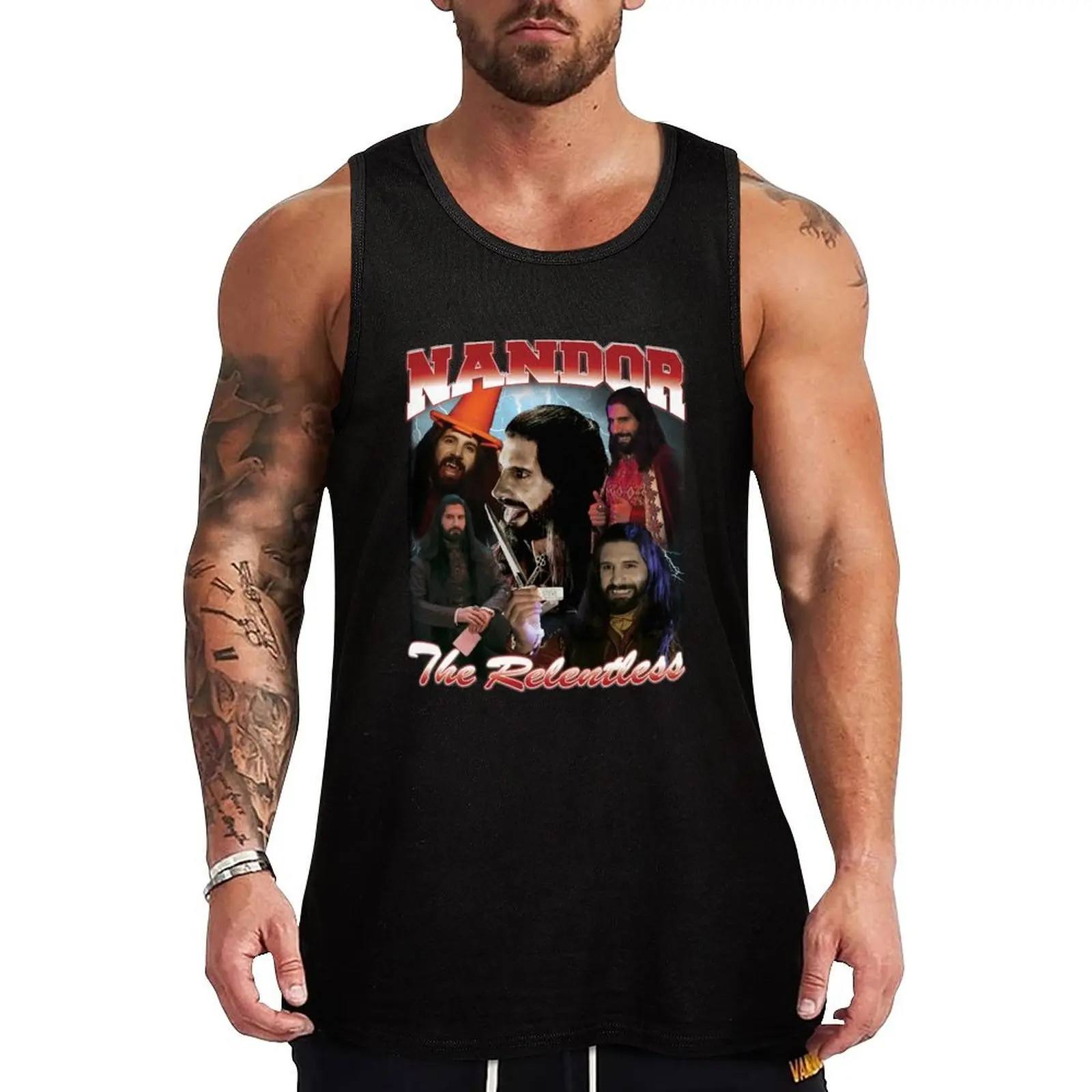 Nandor the Relentless 90's Design Tank Top одежда для мужчин летняя мужская