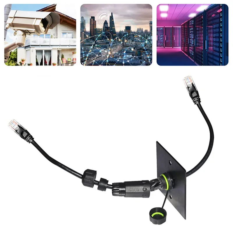 Водонепроницаемый сетевой разъем RJ45 CAT6 M20 для кабеля, уличный, IP68, для интеллектуального оборудования, с проводом, 1 шт. (art.: 3920d8915dde7) - 3920d8915dde7