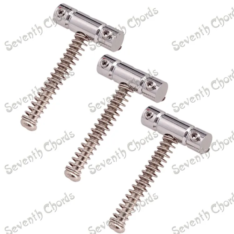 

3 Pcs Chrome Vintage Bridge String Saddles for TL Electric Guitar Replacement - Diameter 6.5MM
