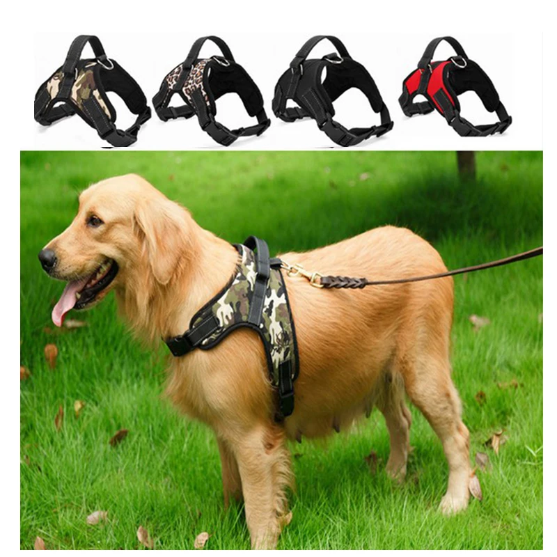 

Dog Soft Adjustable Harness Large pet Walk Out Harness Vest for Medium Dog Chest Strap pet Harness Pets Accessories