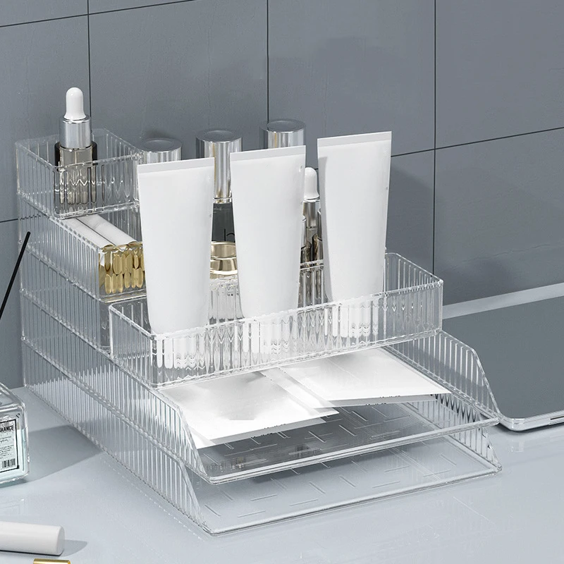 Прозрачный Пластиковый Органайзер Для Хранения Набор Стола И Ящиков Ящик