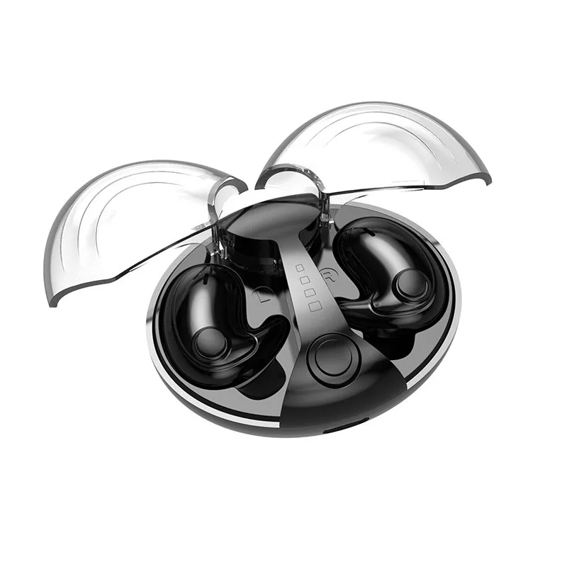 

TWS Bluetooth Sleep Headphones Beetle Shape Mini Ultra light Wireless Earplugs with HD Call Earphone