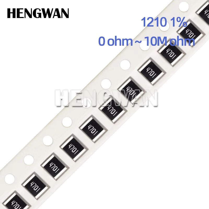 

50pcs 1210 1% SMD resistor 0R - 1M 1/2W 0 1 10 100 150 220 330 ohm 1K 2.2K 10K 100K 220K 470K 1R 10R 100R 150R 220R 330R 470R