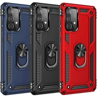 shockproof armor magnetic case for samsung galaxy s22 s21fe s20 ultra s10 s9 s8 plus note 10 20 s10e a91 a81 metal ring cover