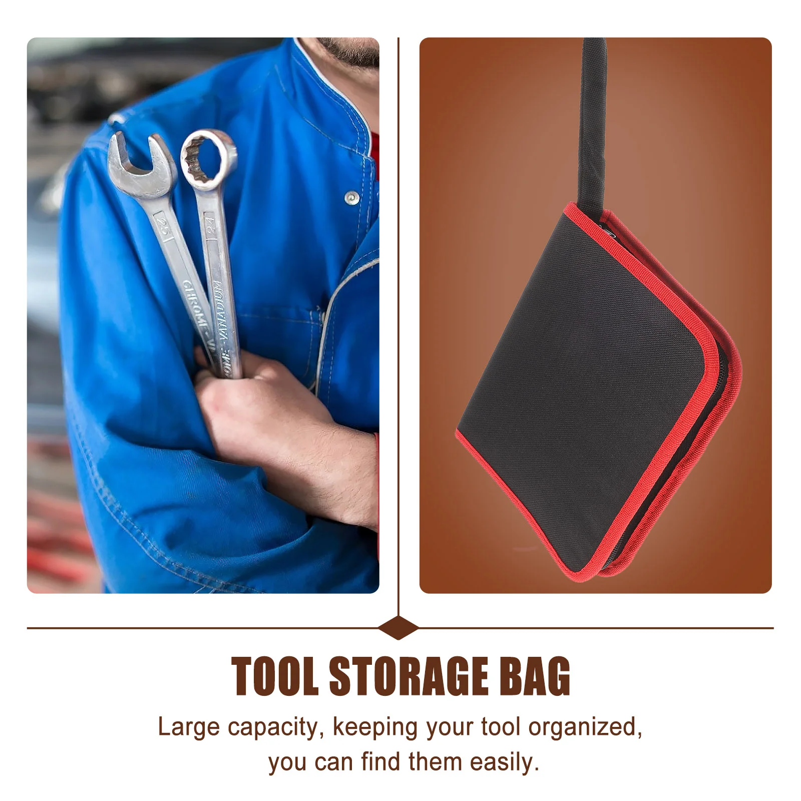 

Batch Storage Bag Zipper Pouches Drill Bit Storage Bag Small Tools Utility Tool Bags Oxford Cloth Portable Hardware Pouch