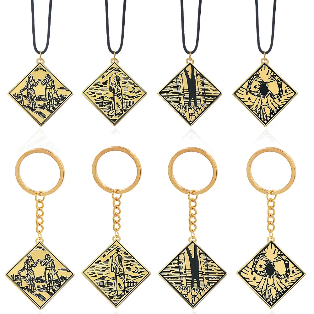 

Elden Ring Talisman Stargazer Prosthesis-Wearer Two Fingers Starscourge Heirloom Keychain Keyring Key Chain Pendant Necklace