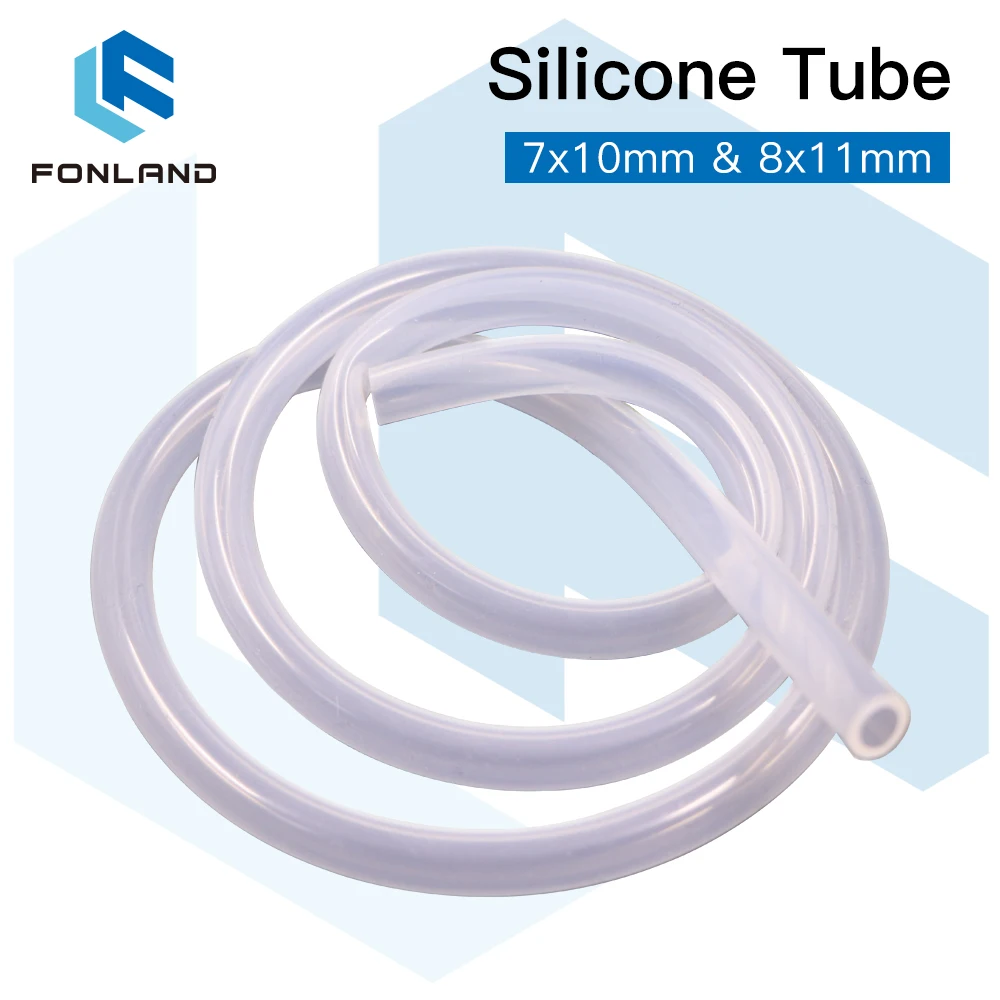 

Silicone Tube 7x10mm 8x11mm Water Pipe Flexible Hose For Water Sensor & Water Pump & Water Chiller For CO2 Laser Cutting Machine