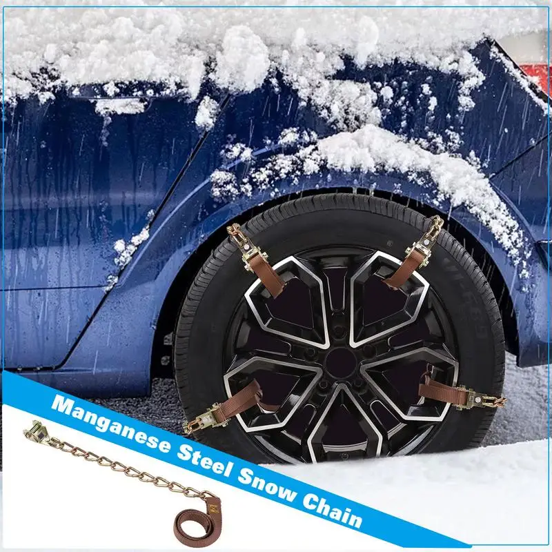 

Universal Car Tire Snow Chain Durable Manganese Automobile Tires Chain Car Snow Chain Wheel Tire Snow Chains For Mud Road