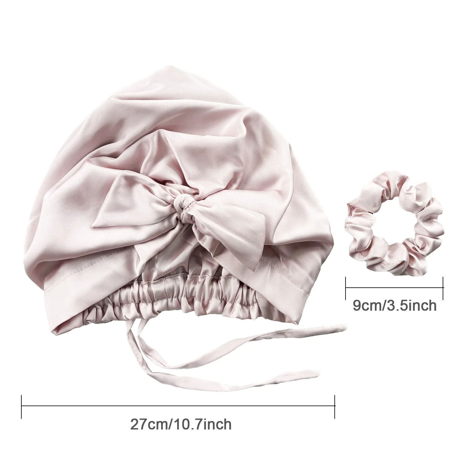 Модная мягкая однотонная шелковая шапка-тюрбан для женщин