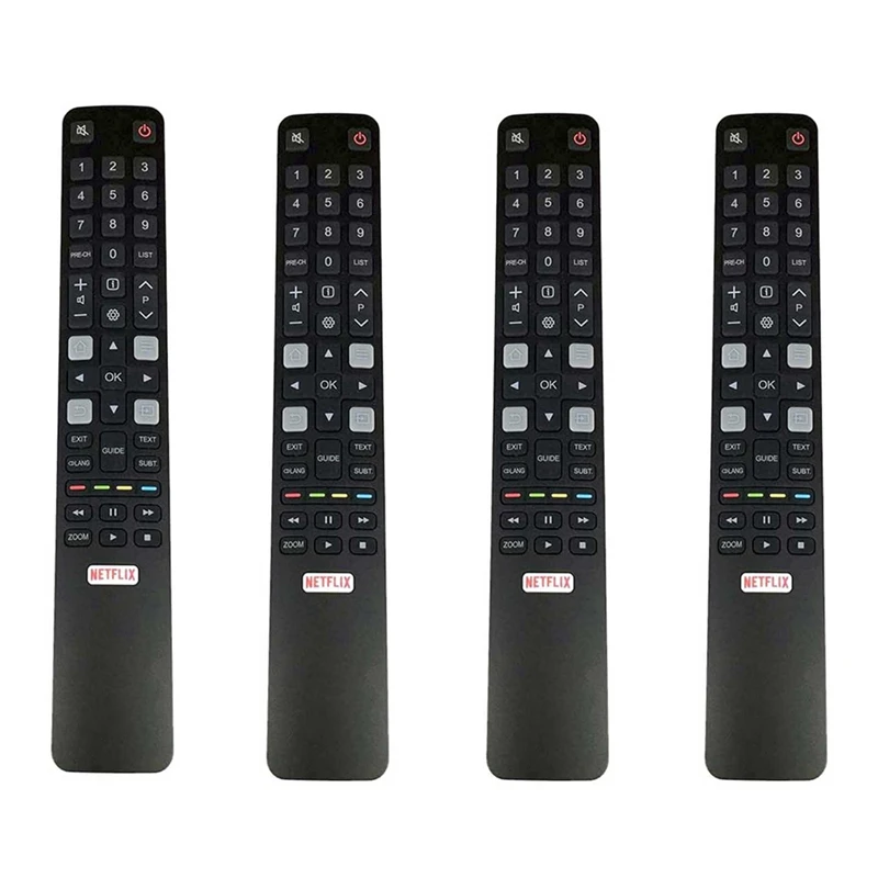 

4х пульт дистанционного управления RC802N YUI2 для TCL Smart TV 32S6000S 40S6000FS 43S6000FS U55P6006 U65P6006 U49P6006 U43P6006 U65S9906