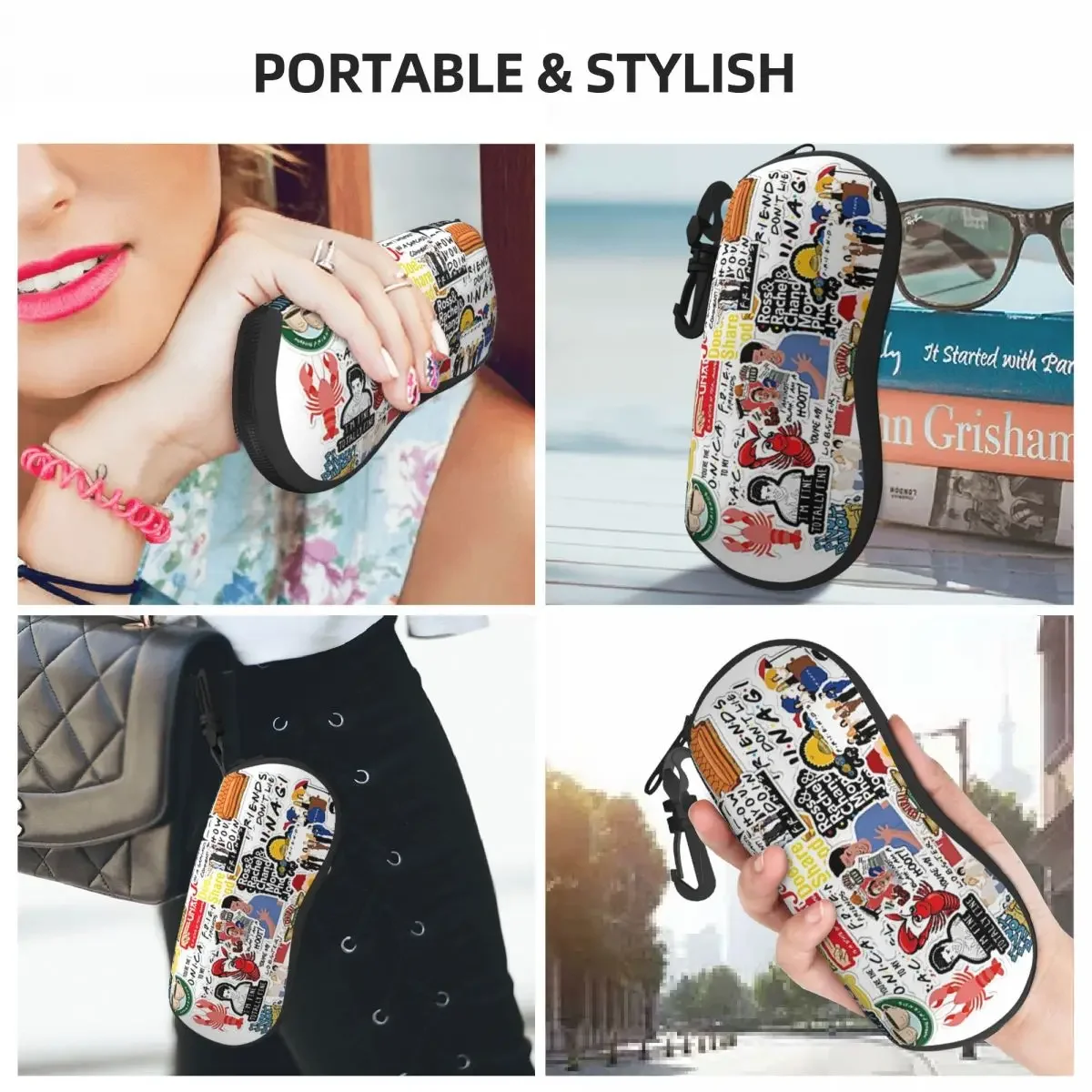 Винтажный плакат Друзья на заказ коллаж футляр для очков стильный чехол ТВ-шоу