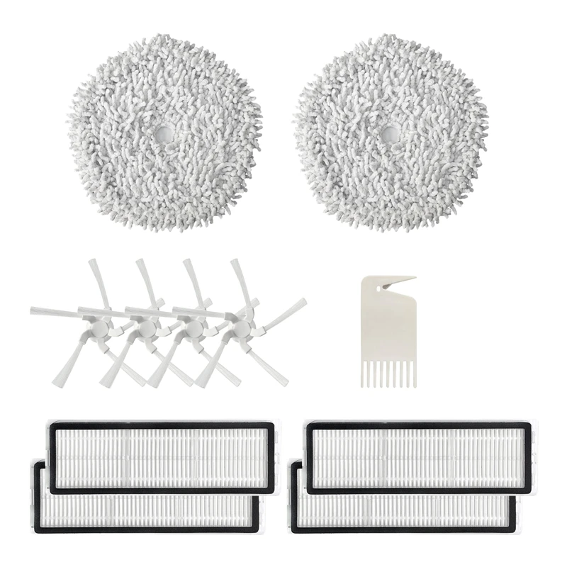 

11 Pcs Replacement Parts For Xiaomi Dreame W10 W10 Pro Robot Vacuum Cleaner Accessories Mop Cloth Side Brush Hepa Filter