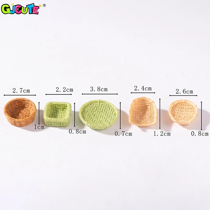 Мини-модель мебели для кукольного домика 1 комплект корзина рыб стул реквизит