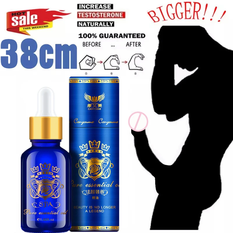 30ML Male Penis Enlargement Oil Big Cock Sex Supplies Increase Male Potency Long-lasting Thickening Growth Lubricant