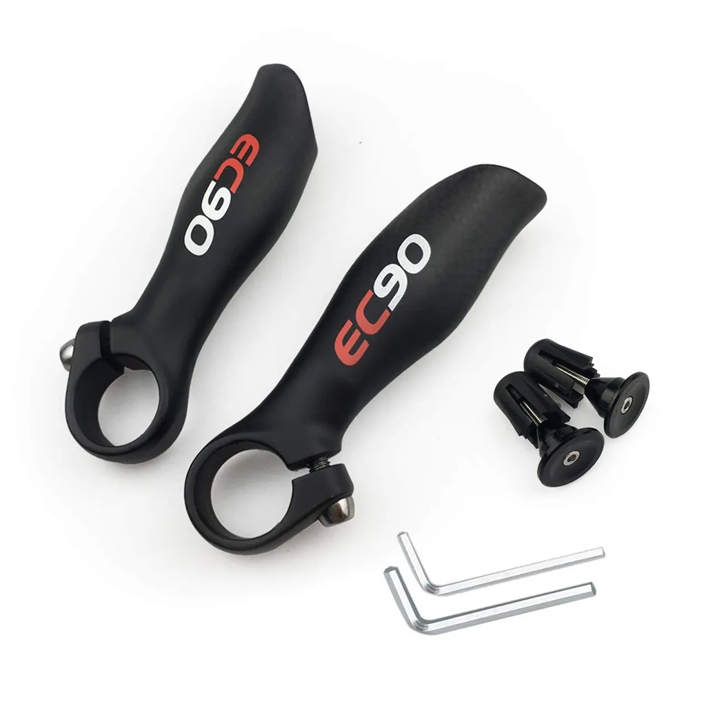 

EC90 Carbon MTB Bike Handlebar Bar Ends Bicycle Barend Grips KMIZ