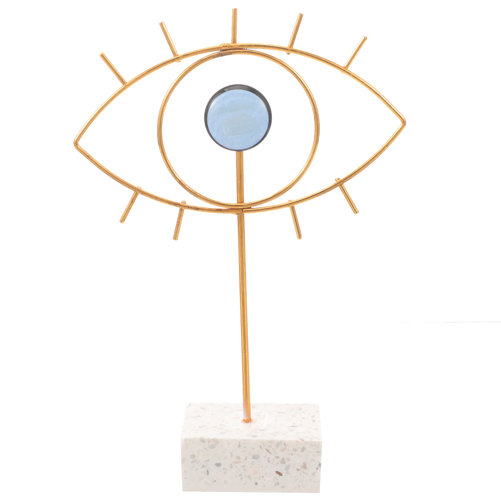 

Eye Ornaments Modern Ironwork Adornment Retro Decor Sculpture Hotel Wrought Decorative Furnishing Office Dining Table