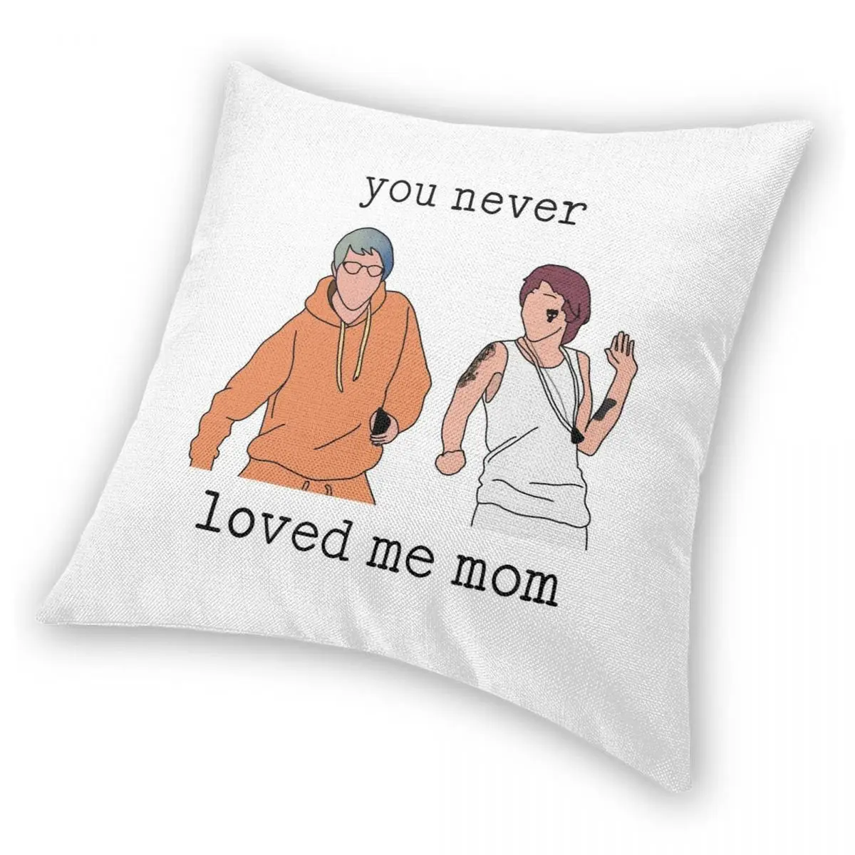 Квадратная подушка для мам из полиэстера и льна