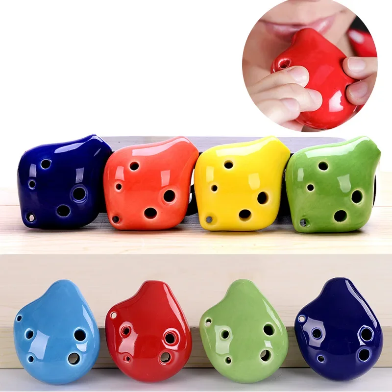

Ocarina Music Instrument 6 Holes Musical Instruments Professional 1pc Kids Toys Picture Orff Sports Entertainment