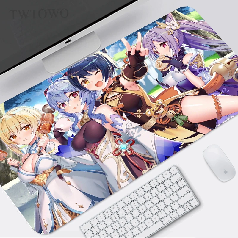 

Genshin Impact Mouse Pad Gamer XL Custom Computer Mousepad XXL Mouse Mat keyboard pad Soft Carpet PC Mice Pad Desktop Mouse Pad