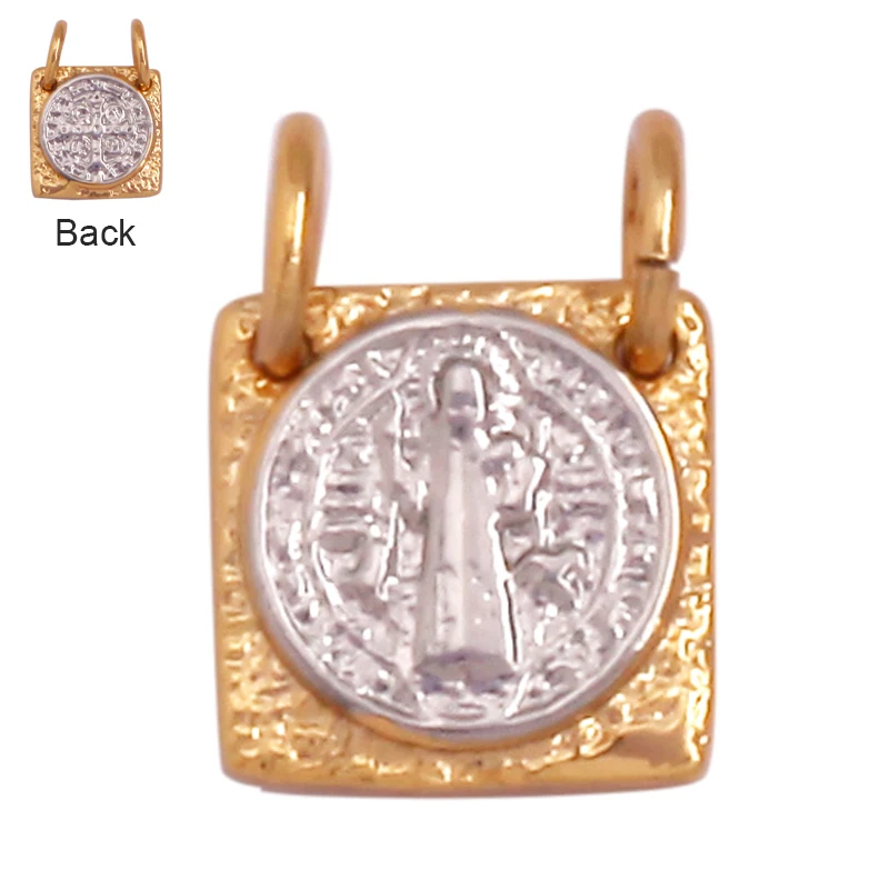 Кулон геометрической формы с подвеской в виде руки звезды сердца