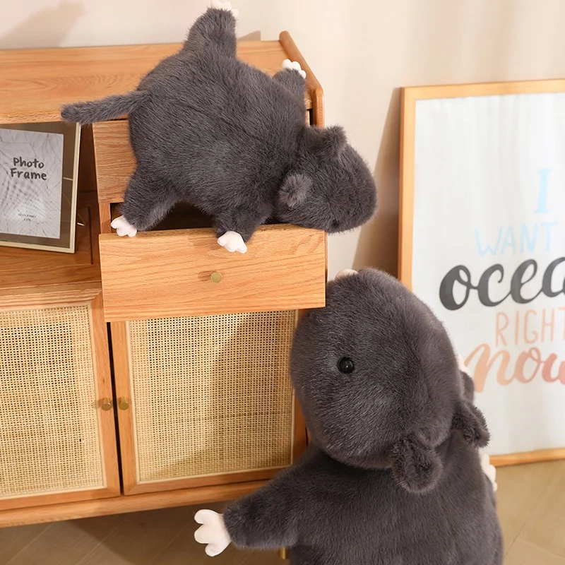 Милая Реалистичная плюшевая кукла-мышь 35/50 см мягкая игрушка-Зверюшка милый