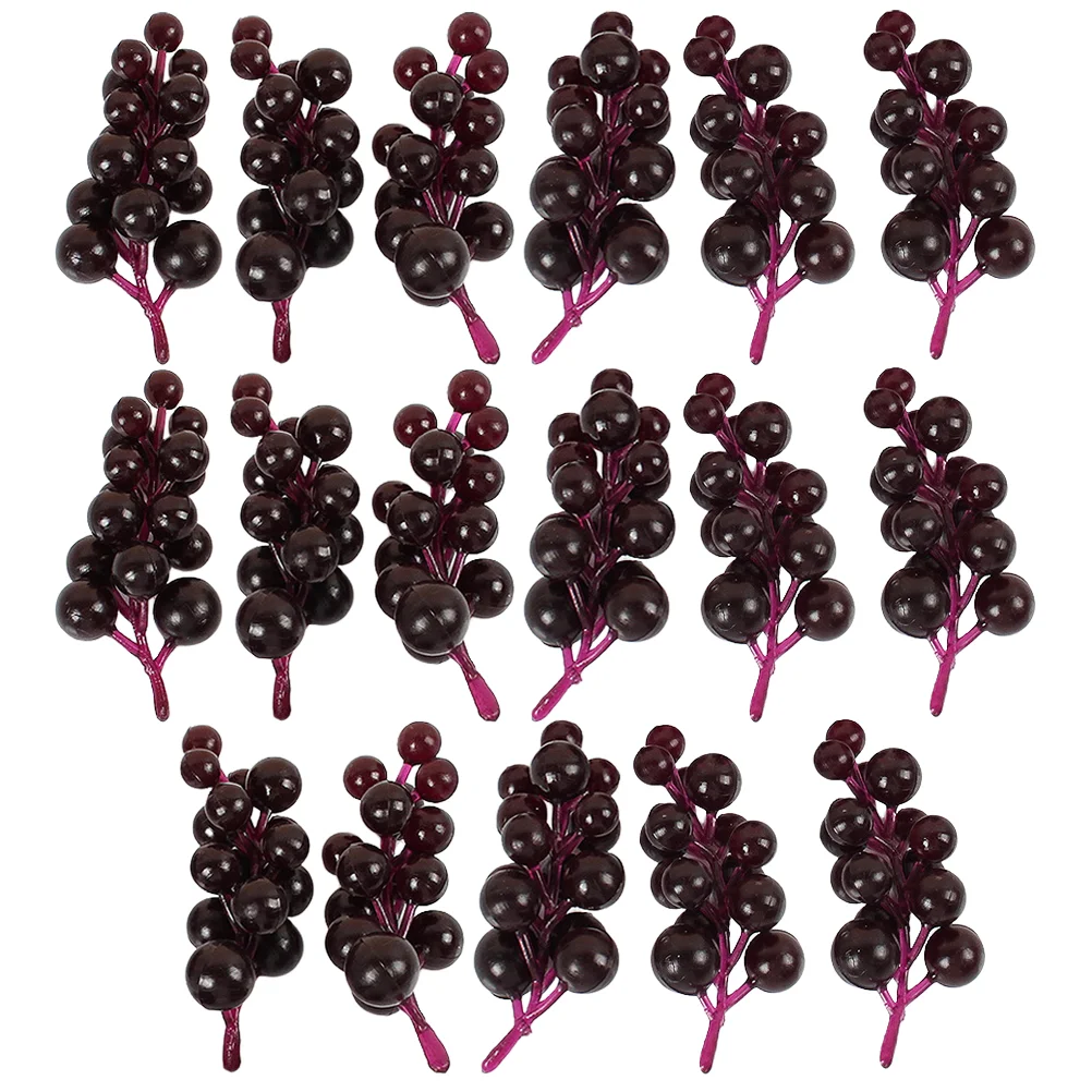 

20 bunches Grape Clusters Artificial Grape Clusters Faux Grape Cluster Decorations Home Fake Fruit Props