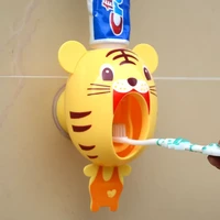 popular cartoon dental for children toothpaste dispenser strong suction sucker accessories set toothbrush holder automatic tooth