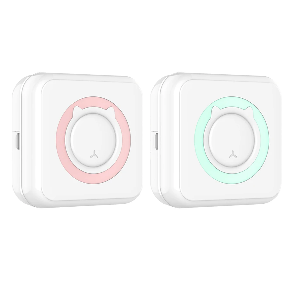 

Cute Mini Wireless Thermal Label Printer with Paper 200dpi Photo Printing Device Practical Photo Memo Ink-Free Printer