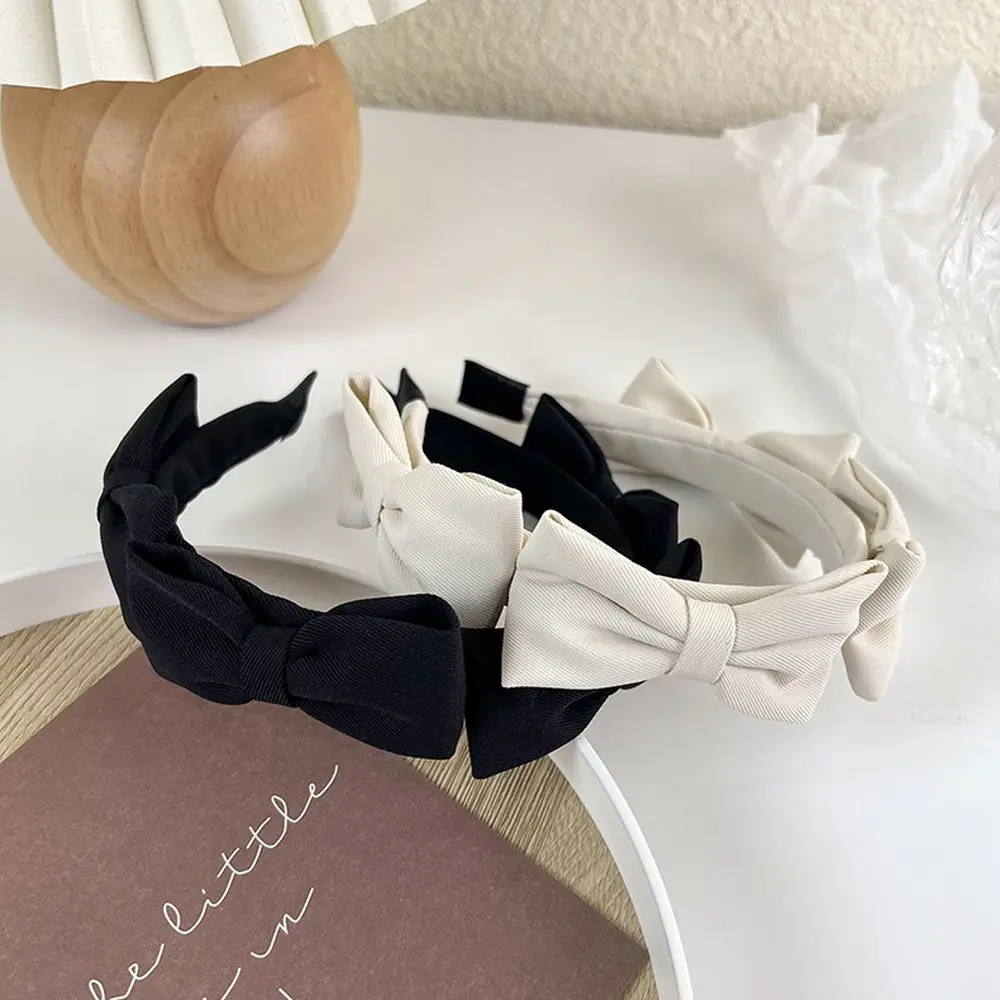 

up Fashion Design All-match Temperament Bow Hairband Women Hair Accessories Korean Style Headband Court style Hair Hoop
