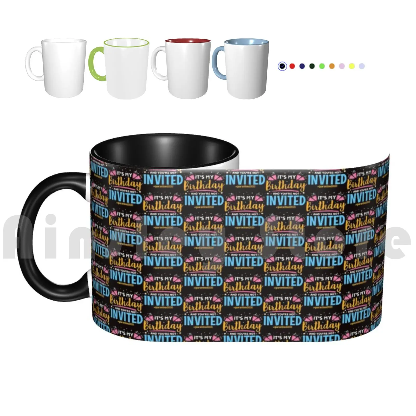 

Birthday Alone At Home Funny Lonely Coffee Cups Ceramic Mugs