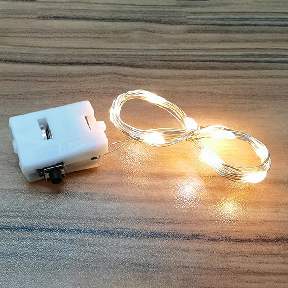 

LED Fairy Lights Battery Box Garland Flower Bouquet String Light for Valentines Evening Additional Decoration