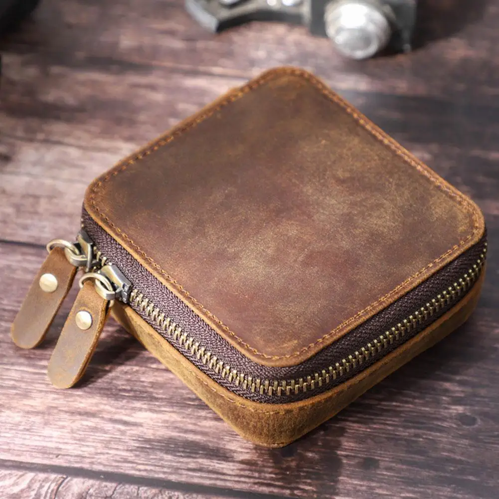 

Jewelry Packaging Box Portable Necklace Earring Bracelet Storage Cowhide Box Box Square Leather Pendant Jewelry Small O9D3