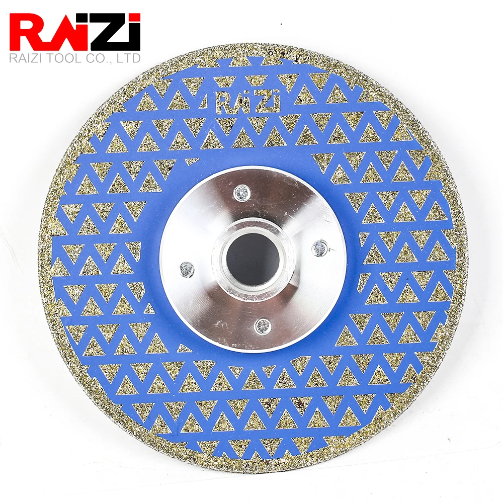 

Raizi 1 шт. гальваническое двухстороннее шлифовальное пильное полотно с алмазным покрытием для резки мрамора, диск для резки плитки, фарфора