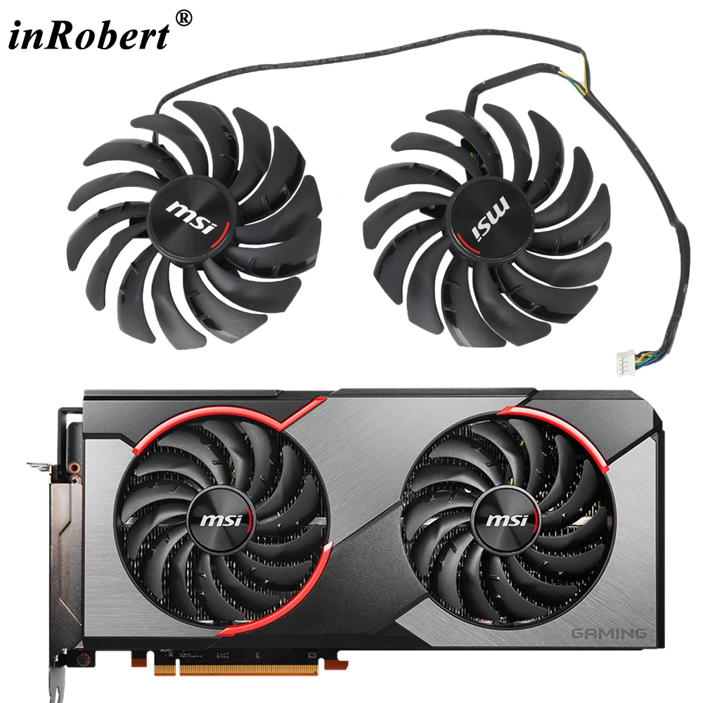 

95MM PLD10010S12H 12V 0.40A Video Card Fan For MSI Radeon RX 5700 5600 XT GAMING X RX 5600 5700 XT GAMING Cooling Graphics Fan
