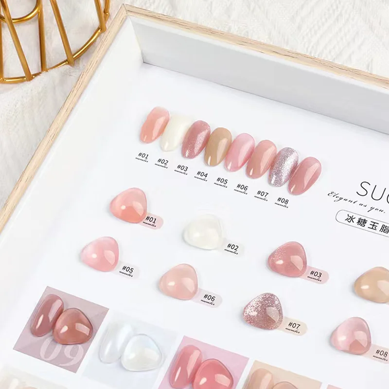 Розовый кристаллический Гель-лак VINIMAY для ногтей УФ-Гель-лак удаляемый