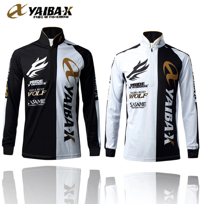 

YAIBA-X Fishing Clothing Men Quick-drying Anti-sweat Thin Long Sleeve UV Protection Clothes Fishing Shirt Men Cycling Clothing