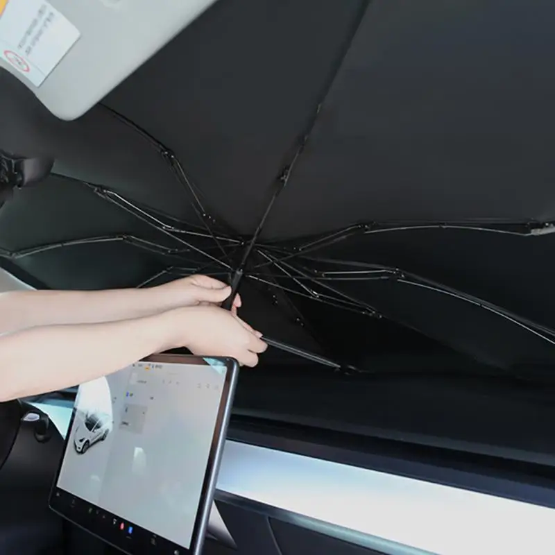 

Автомобильный зонт от солнца, ветрозащитное стекло, модель Tesla 3/Y/X/S, передние, задние, защита от солнца, Солнцезащитная крыша