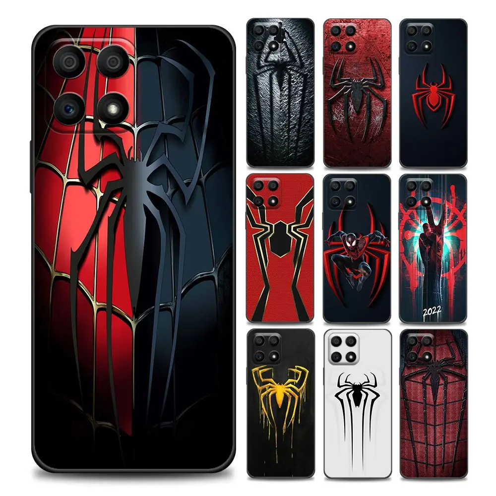 

Spaiderman Logo Phone Case for Honor 8X 9S 9A 9C 9X Pro Lite Play 9A 50 10 20 30 Pro 30i 20S(6.15) Soft Case
