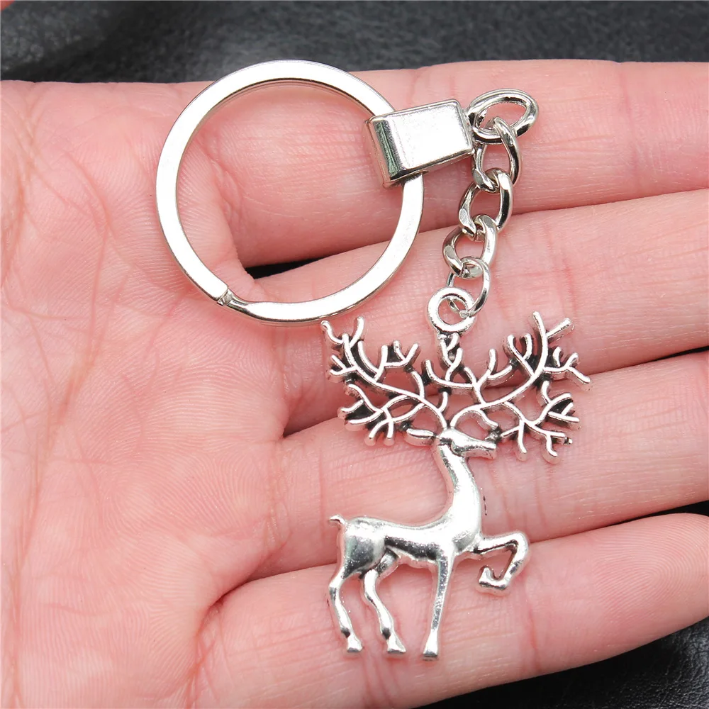 

Сувениры, подарок, мужской брелок, 2 цвета, 30x42 мм, лось, олень, подвеска, брелок, Прямая поставка