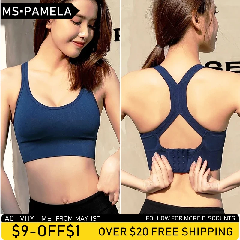 

Push Up Bra Women Sports Bras Breathable Wirefree Padded Fitness Gym Yoga Workout