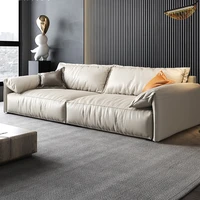 anti pollution fabric sofa nordic minimalist modern size living room sofa with large seat and deep straight row design