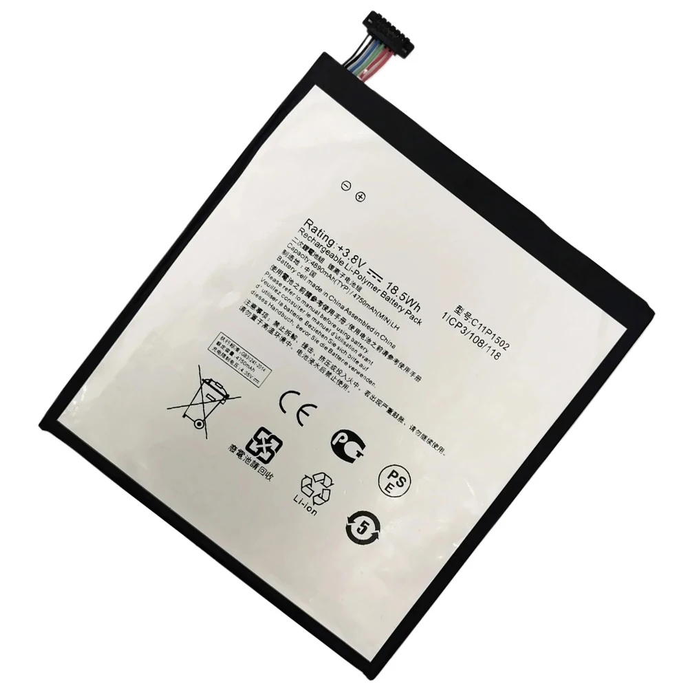 Фото НОВЫЕ аккумуляторы C11P1502 4890 мАч для ASUS ZenPad 10 Z300CG Z300CL P01T Z300M Z300C P023 10.1 + Инструменты. Быстрая доставка. №3